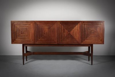 A FINE ROSEWOOD SIDEBOARD at deVeres Auctions