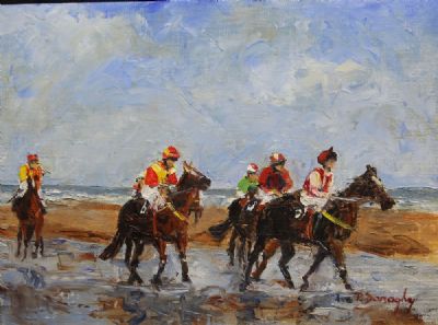 LAYTOWN RACES by Paddy Donaghy sold for €220 at deVeres Auctions