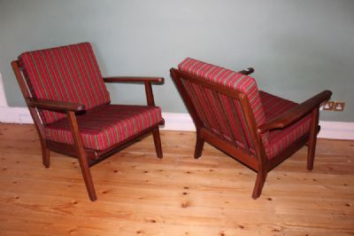 A PAIR OF DANISH EASY CHAIRS at deVeres Auctions