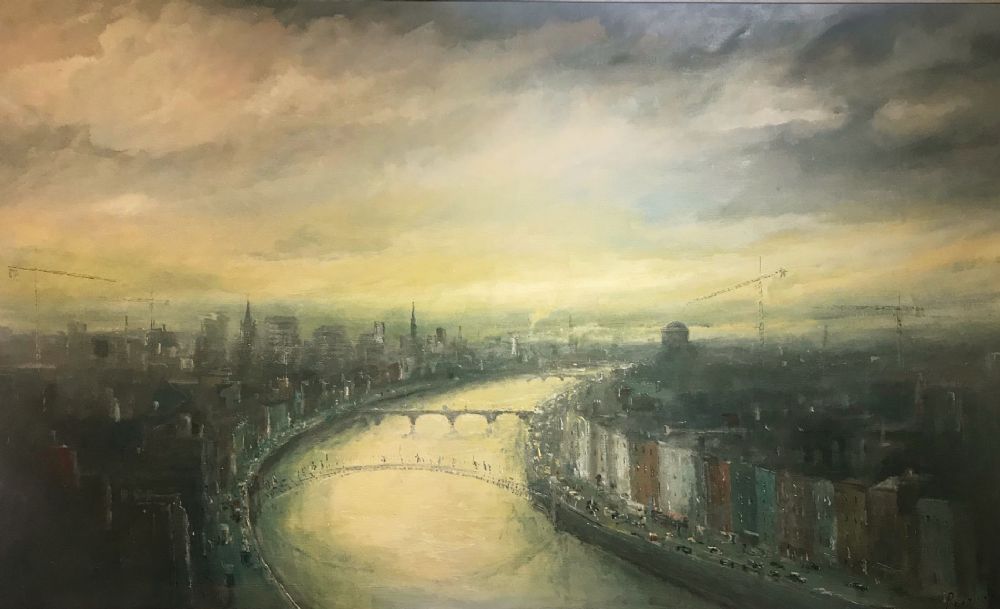 VIEW OF THE LIFFEY by Peter Pearson  at deVeres Auctions