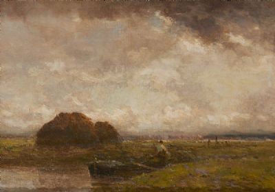 NEAR DORDRECHT by Claude Hayes sold for €1,000 at deVeres Auctions