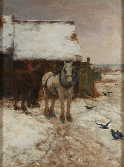 SHIRE HORSE by Claude Hayes sold for €2,500 at deVeres Auctions