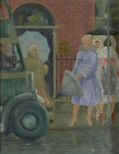 RAINY DAY IN DUBLIN by Patrick Leonard  at deVeres Auctions
