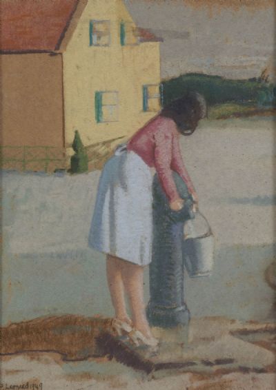 AT THE PUMP, RUSH 1949 by Patrick Leonard  at deVeres Auctions