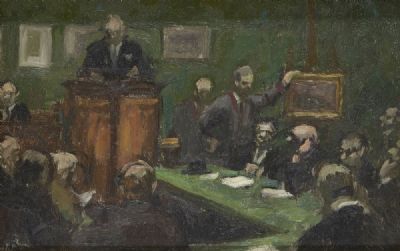 Auction at Sotheby's by Bernard Dunstan sold for €550 at deVeres Auctions