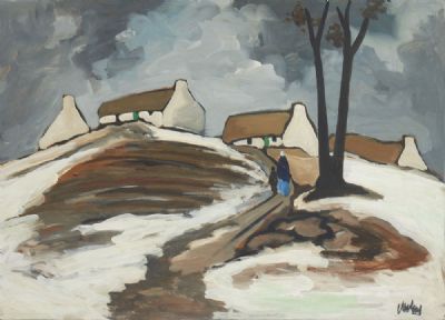 ROAD HOME, WINTER by Markey Robinson  at deVeres Auctions