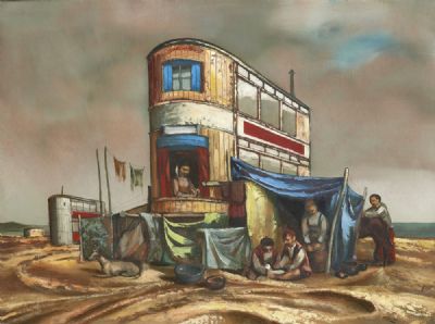 TRAMCAR DWELLING by Daniel O'Neill  at deVeres Auctions