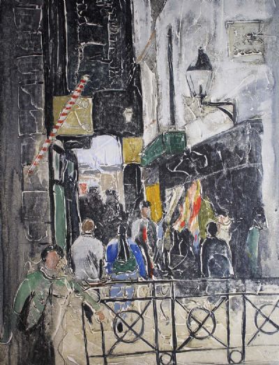 MERCHANTS ARCH, DUBLIN by John Dunne sold for €460 at deVeres Auctions