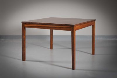 A ROSEWOOD LOW TABLE at deVeres Auctions