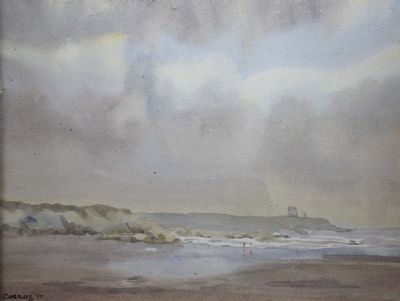 THE BEACH AT DONABATE by Desmond Carrick sold for €220 at deVeres Auctions