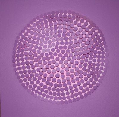 CIRCULAR MAGENTA by Alexandra Wejchert sold for €300 at deVeres Auctions