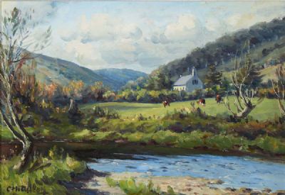 RIVER LANDSCAPE by Charles J. McAuley  at deVeres Auctions