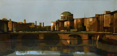 DUBLIN WITH FOUR COURTS by Martin Mooney  at deVeres Auctions