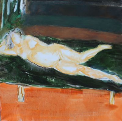 LONG NUDE by Barrie Cooke  at deVeres Auctions