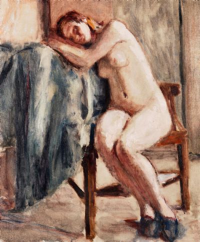 SEATED NUDE by Roderic O'Conor  at deVeres Auctions