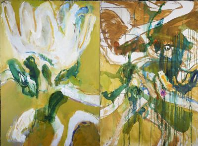 THE LILY, SWEENEY ENTANGLED (DIPTYCH) by Barrie Cooke  at deVeres Auctions