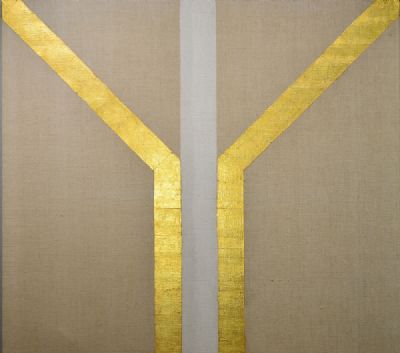 GOLD PAINTING by Patrick Scott  at deVeres Auctions