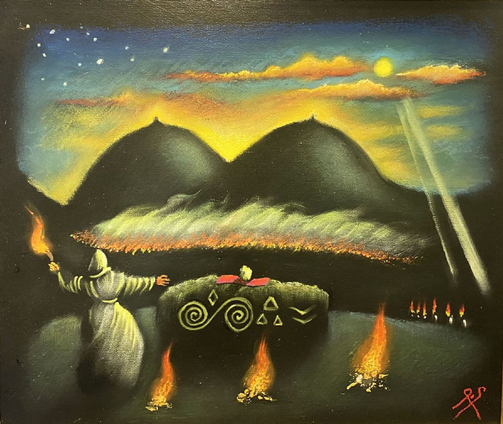 Lot 202 - OGYGIA... THE EVE OF ST JOHN-THE BAPTIST, AT THE PAPS OF D'ANU by Tighe O'Donoghue Ross