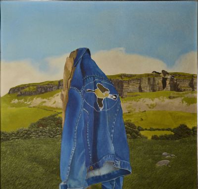 DENIM JACKET IN A LANDSCAPE by Martin Gale  at deVeres Auctions