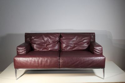 AN ITALIAN LEATHER TWO-SEATER SOFA, by Antonio Citterio  at deVeres Auctions