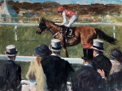 ROYAL ASCOT, TRACKSIDE by John Fitzgerald  at deVeres Auctions