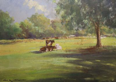 CATTLE GRAZING by George K. Gillespie  at deVeres Auctions