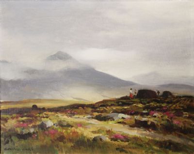 IN THE INAGH VALLEY, CONNEMARA by Maurice Canning Wilks  at deVeres Auctions