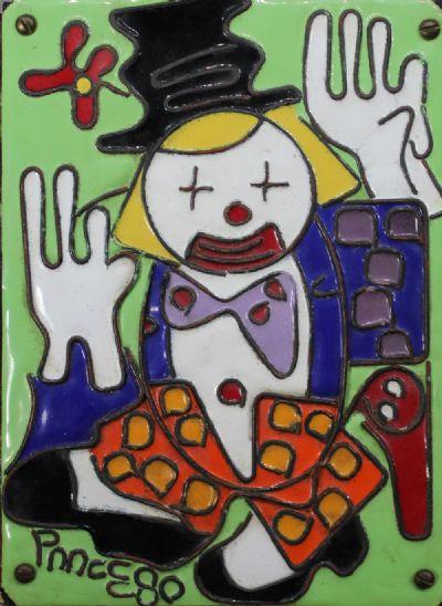 DANCING CLOWN by Patrick McElroy sold for €140 at deVeres Auctions