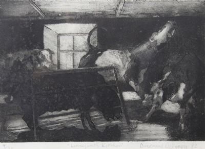 LINNEGAN'S KITCHEN (1982) by Diarmuid Delargy sold for €45 at deVeres Auctions