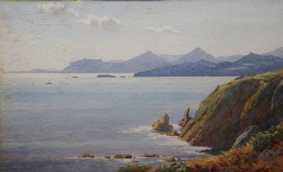 THE WICKLOW HILLS FROM HOWTH by George Drummond-Fish sold for €300 at deVeres Auctions