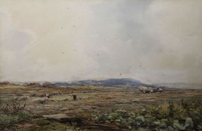BOG LANDSCAPE by Claude Hayes sold for €220 at deVeres Auctions