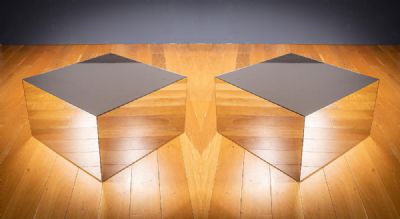 SQUARE MIRROR TABLES - ITALIAN 1970'S at deVeres Auctions
