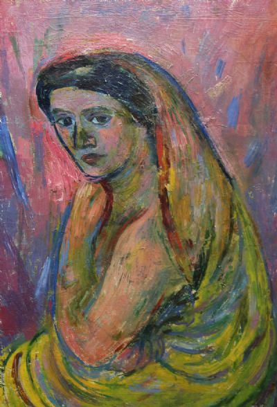 PORTRAIT OF A GIRL by Stella Steyn sold for €480 at deVeres Auctions