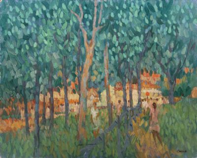 THE PARK AT VIEUX MOULIN by Desmond Carrick sold for €550 at deVeres Auctions