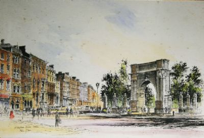 ST. STEPHENS GREEN by Colin Gibson sold for €130 at deVeres Auctions