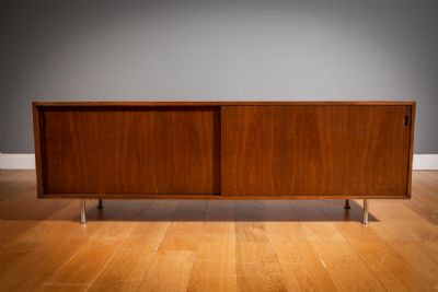 A FINE TEAKWOOD SIDEBOARD, 1960s, at deVeres Auctions