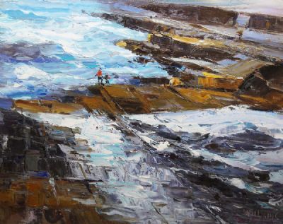 FIGURES by THE WATERS EDGE by Stuart Williams sold for €900 at deVeres Auctions