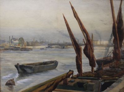 ON THE LAGAN by Samuel Connolly Taylor  at deVeres Auctions