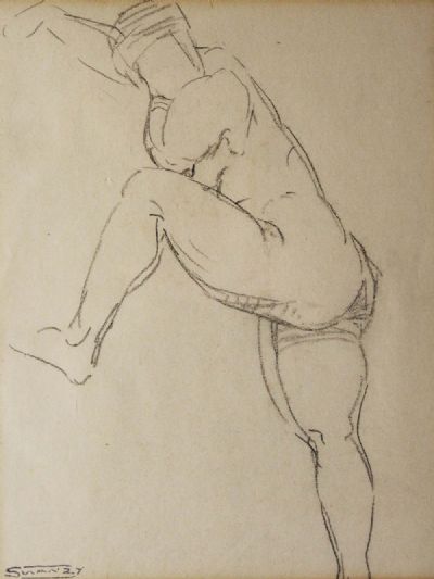 NUDE STUDY by Mary Swanzy sold for €480 at deVeres Auctions