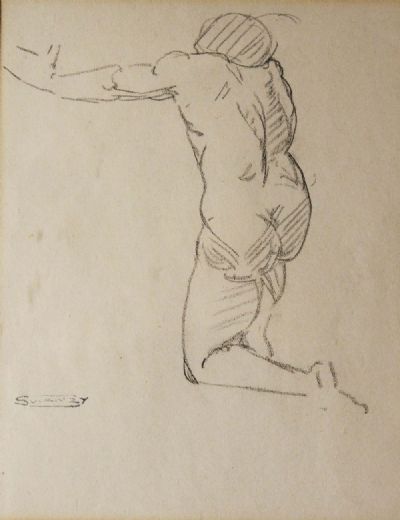 NUDE STUDY by Mary Swanzy  at deVeres Auctions