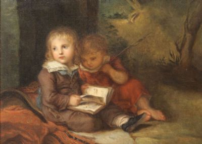 CHILDREN READING by Maria Spilsbury Taylor  at deVeres Auctions