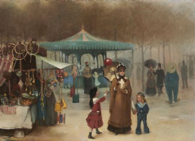A PASSING MIST ON THE CHAMPS ELYSSES by Henry Jones Thaddeus  at deVeres Auctions