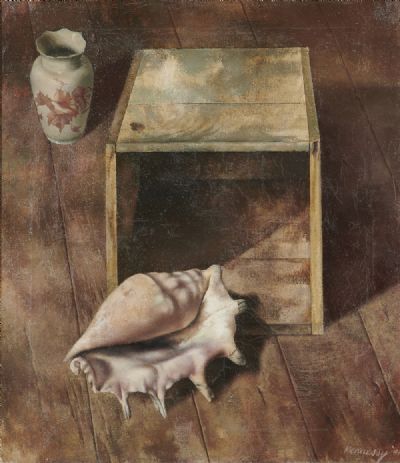 STILL LIFE WITH CONCH SHELL by Patrick Hennessy sold for €4,600 at deVeres Auctions