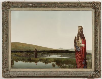LANDSCAPE WITH MOOR AND ST. JOHN THE BAPTIST by Patrick Hennessy  at deVeres Auctions