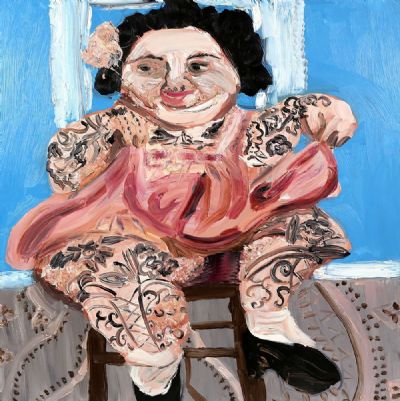 TATOOED LADY by Amanda Doran sold for €1,800 at deVeres Auctions