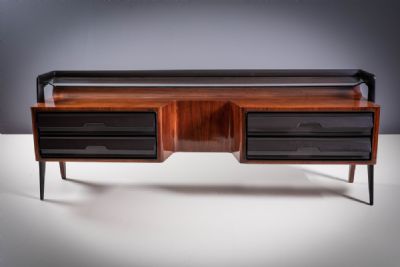 A ROSEWOOD DRESSING TABLE, ITALIAN 1960s, at deVeres Auctions