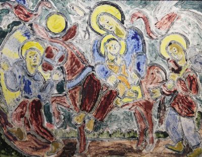 PROCESSION by Basil Rakoczi sold for €550 at deVeres Auctions
