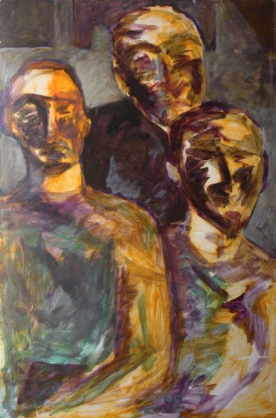 THREE FIGURES by Oisin Breathnach sold for €100 at deVeres Auctions