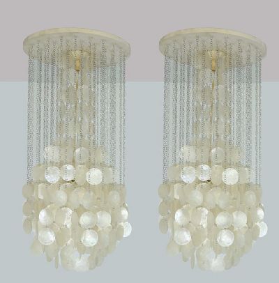 A PAIR OF 'FUN' PENDANT LIGHTS, by Verner Panton sold for €1,200 at deVeres Auctions
