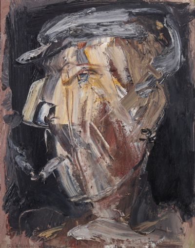 THE SMOKER by Basil Blackshaw  at deVeres Auctions
